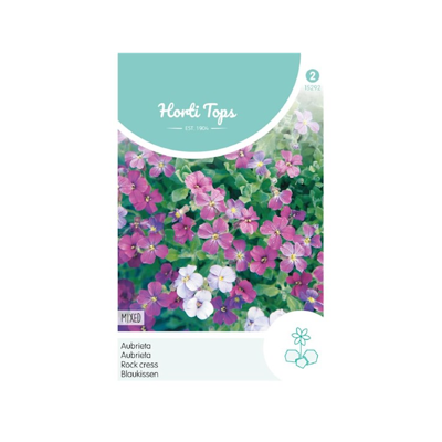 Zaden Aubrietia Blauwkussen gemengd Hortitops - Hortitops