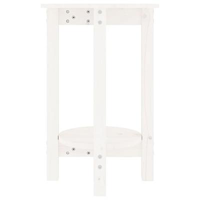 Salontafel Ø 40x60 cm massief grenenhout wit