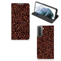 Samsung Galaxy S21 FE | Flip Style Cover | Koffiebonen - thumbnail