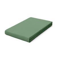 Schlafgut Schlafgut Pure Jersey Hoeslaken S - 90x190 - 100x220 665 Green Mid - thumbnail