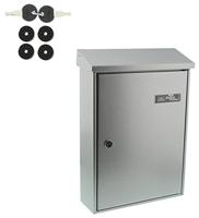 Burg Wächter 61100 LETTER 5832 SI Brievenbus Staal Zilver Sleutelslot - thumbnail