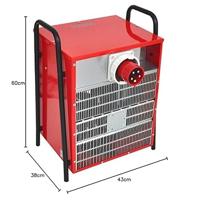 WDH WDH-IFH20 Ventilatorkachel 166 m² Rood - thumbnail