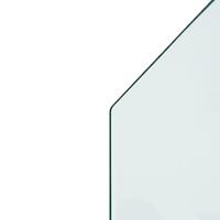 VidaXL Glasplaat openhaard zeshoekig 80x50 cm - thumbnail