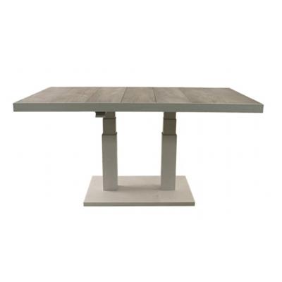 Marbella Tuintafel Wit tuinmeubel L130 x B75 x H61/75 cm OWN - Own