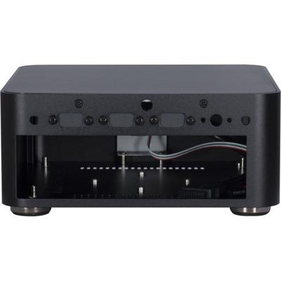 Inter-Tech itx a80 htpc behuizing (zwart | 2x usb-a)