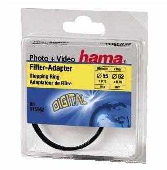 Hama Verloopring 55mm lens naar 52mm filter of accessoire