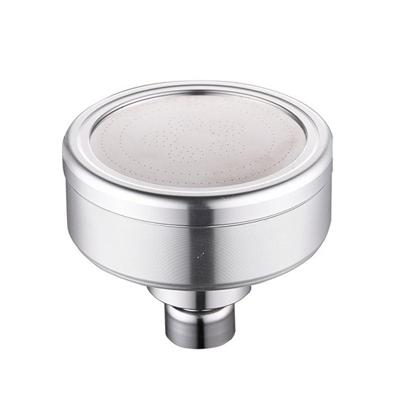 Afneembare en wasbare ruimte aluminium plated ronde onder druk top spray douchekop maat: 82mm (zilver)
