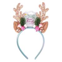 Great Pretenders Holiday rudolph haarband - roze/mint - thumbnail