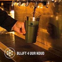 Stanley The Stacking Beer Pint .47L / 16Oz Isolatiefles Hammertone Green 470ML - thumbnail