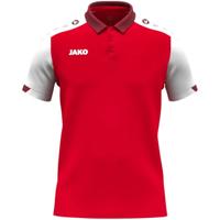 JAKO 6370 Polo Dynamic - Rood/Wit/Donkerrood - L - thumbnail