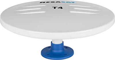 MegaSat T4 Actieve DVB-T/T2 omnidirectionele antenne Auto, Mobiel, Vrachtwagen, Buiten Versterking: 30 dB Wit MegaSat T4 Actieve DVB-T/T2 omnidirectionele antenne Auto, Mobiel, Vrachtwagen, Buiten Versterking: 30 dB Wit