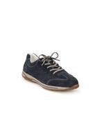 Sneakers Florenz van leer met perforatiemotief Van Gabor Comfort blauw - thumbnail