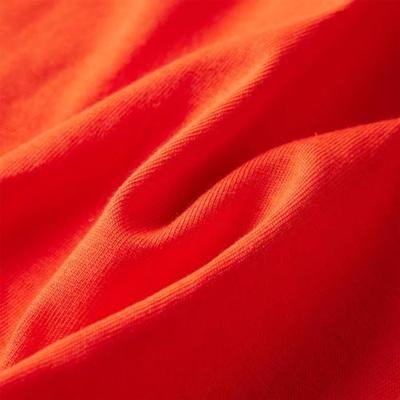 Kindershirt met lange mouwen racewagenprint 128 felroranje - thumbnail
