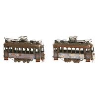 Decoratieve figuren Home ESPRIT Gouden Zilverkleurig Trein Vintage 20 x 7 x 12 cm - thumbnail