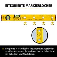 Stabila Waterpas,70Electric tbv inbouwdozen 43cm - 16135 - thumbnail