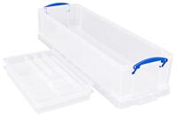 Really Useful Box opbergdoos 22 liter met 2 dividers, transparant - thumbnail