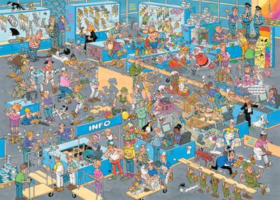 Jan van Haasteren Legpuzzel - De Bouwmarkt en de Verbouwing, 2x1000st. - thumbnail