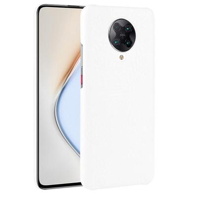 Voor Xiaomi Poco F2 Pro / Redmi K30 Pro Schokbestendige Krokodilstructuur PC + PU Case(Wit)