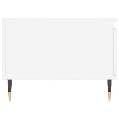 Salontafel 90x50x36,5 cm bewerkt hout wit