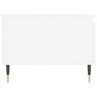 Salontafel 90x50x36,5 cm bewerkt hout wit - thumbnail