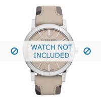 Horlogeband Burberry BU9021 Leder Beige 20mm - thumbnail