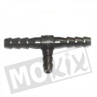 T-stuk benzine slang 6 mm. zwart - thumbnail