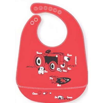 Modern-Twist slabbetje met opvangbak Farm Buddies 22,5 cm siliconen Modern-Twist slabbetje met opvangbak Farm Buddies 22,5 cm siliconen