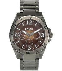 Horlogeband Fossil BQ2082 Roestvrij staal (RVS) Grijs 22mm