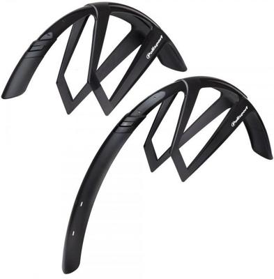 Polisport Spatbordset 28" g-mud 50mm - zwart