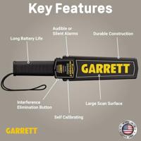 Garrett Super Scanner V Handscanner Digitaal (LED), Akoestisch 1165190 - thumbnail