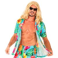 Zomer Partyblouse Flamingo Volwassen - thumbnail