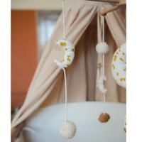 Maan muziekmobiel voor baby Natuurlijk 60x40 cm - thumbnail
