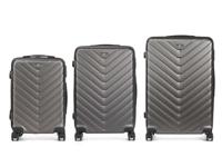 Kofferset HT-025D-3 HT-025D-3 Donker grijs 3 Onderdelen - thumbnail