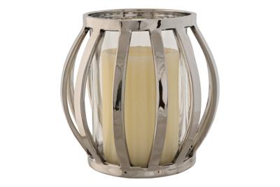 Kaarshouder Home ESPRIT Zilverkleurig Kristal Staal 14 x 14 x 14 cm Kaarshouder Home ESPRIT Zilverkleurig Kristal Staal 14 x 14 x 14 cm