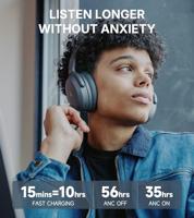 Edifier WH700NB Pro Draadloze over-ear hoofdtelefoon met -43dB actieve ruisonderdrukking, Hi-Res audio, AAC, Bluetooth V5.4, multi-point-verbinding, AI-heldere oproepen, snel opladen, opvouwbaar, - thumbnail