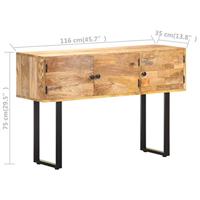 vidaXL Dressoir 116x35x75 cm massief mangohout - thumbnail