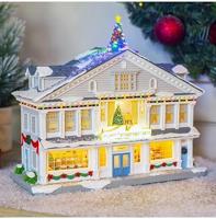 Lemax nejaime&apos;s stockbridge shop verlicht kersthuisje Norman Rockwell 2023 - thumbnail