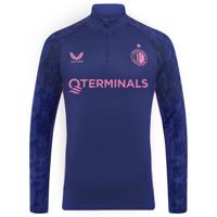 Castore Feyenoord Trainingstrui 1/4-Zip 2025-2026 Donkerblauw Roze - thumbnail