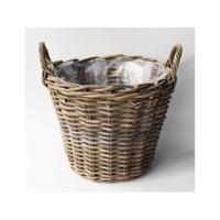 Mand Rotan Antique Grey D40H30 cm Van der Leeden - Van der leeden - thumbnail
