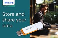 Philips FM12FD75B/00 USB flash drive 128 GB USB Type-A 3.0 (3.1 Gen 1) Oranje, Wit - thumbnail