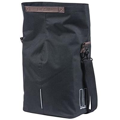 Basil city shopper - fietsshopper zwart 14-16l - thumbnail
