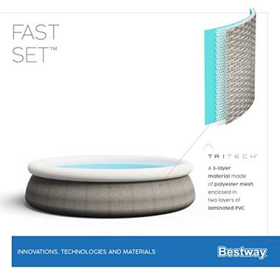 Bestway zwembad fast set set rond rotan, 396cm