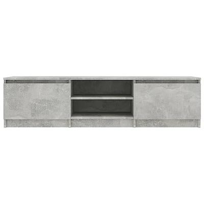 Tv-meubel 140x40x35,5 cm bewerkt hout betongrijs