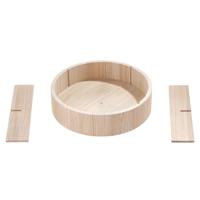iDesign - Lazy Susan Draaiplateau met Vakken, 30.5 cm, Paulownia Hout, - thumbnail