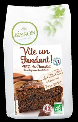 Bisson Bakmix voor chocoladecake bio 300 Gram