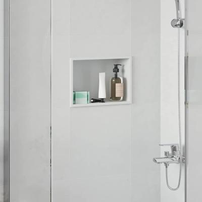 Douche Niche Wit 30 x 20 x 9.5 cm Roestvrij staal