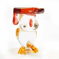 Glazen Beeldje Uil Assorti (5 cm) - thumbnail