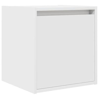 Nachtkastjes wandgemonteerd 2 st 38x34x40 cm wit