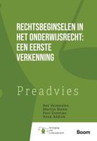 Rechtsbeginselen in het onderwijsrecht: een eerste verkenning - - ebook - thumbnail