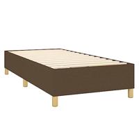 Boxspring met matras stof donkerbruin 100x200 cm - thumbnail